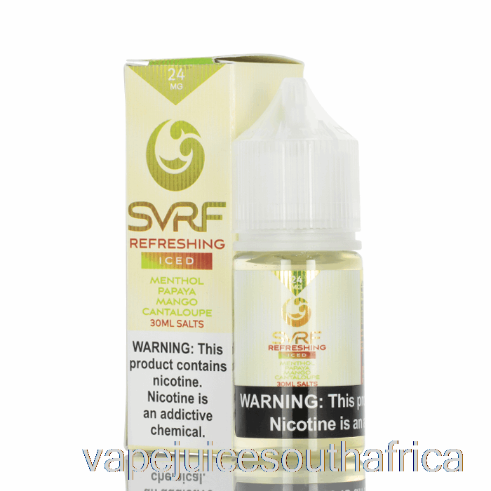 Vape Juice South Africa Iced Refreshing - Svrf Salts E-Liquid - 30Ml 24Mg